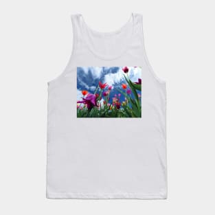 Multi color Tulips Tank Top